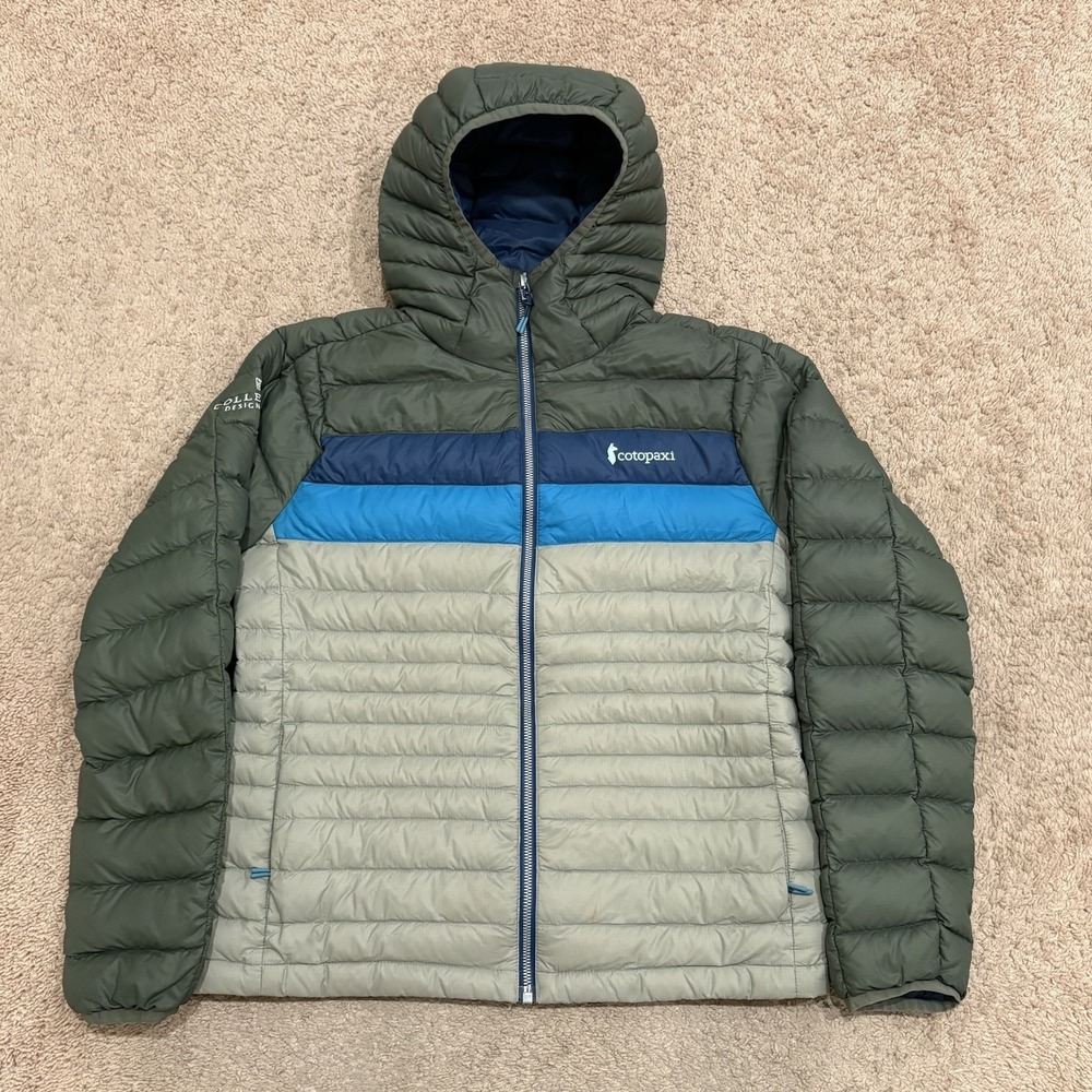 Cotopaxi Fuego Hooded Down Jacket Women's Small Full Zip Puffer Packable Hiking